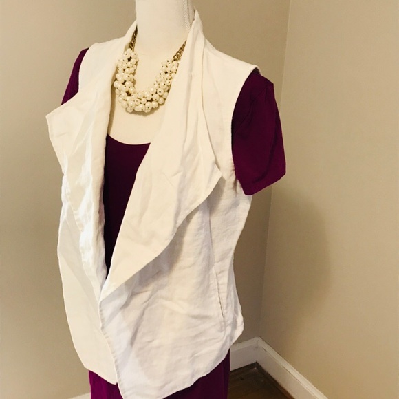 J Jill Linen Vest - Picture 2 of 8